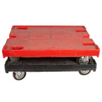 Transport roller 800 x 600 mm, red, 350 kg load capacity