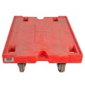 Transport roller 800 x 600 mm, red, 350 kg load capacity