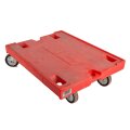 Transport roller 800 x 600 mm, red, 350 kg load capacity