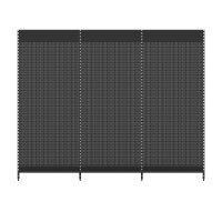 Wall shelf 300x300 cm (HxW), perforated sheet metal rear panel, anthracite