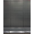 Wall shelf Tego 260x100 cm (HxW), perforated sheet metal rear panel, anthracite