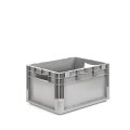 24er Set EuroBox ELB 4220 40x30x22 cm grau inkl. Transportroller 800x600 mm