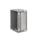 24er Set EuroBox ELB 4220 40x30x22 cm grau inkl. Transportroller 800x600 mm