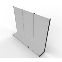 Wall shelf 240x300 cm (HxW), perforated metal back panel,...