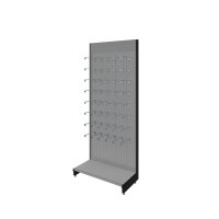 Wall shelf 290x100 cm (HxW), perforated sheet metal rear...