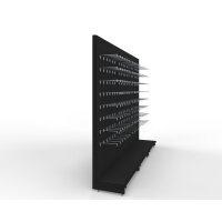 Wall shelf 290x300 cm (HxW), perforated sheet metal rear panel, anthracite